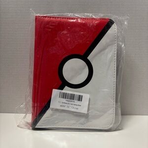 Red and White Pokémon-themed trading card binder